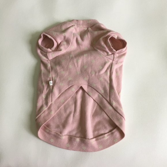 Dog Clothes Pink Fleece Polka Dots with Wing Size Large Made in Korea - Picture 3 of 7